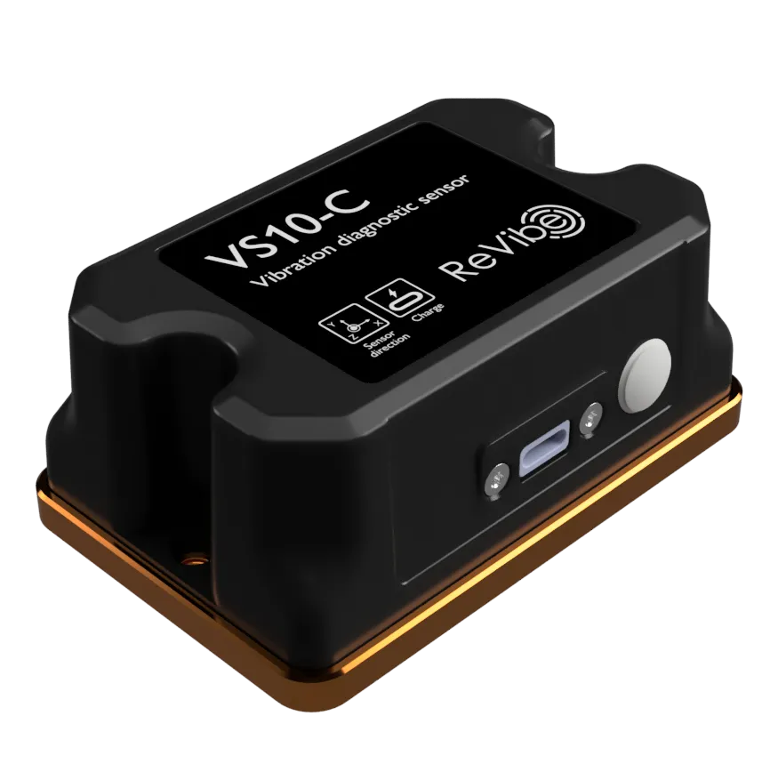 The VS10C Sensor from ReVibe for field use.